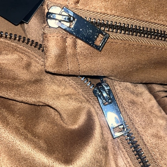 Faux suede moto jacket with fringe, NWT! price reduced! $100 - Picture 11 of 15